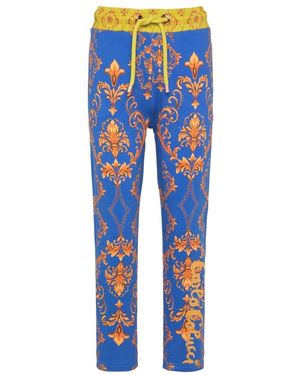 carlo colucci Straight Trousers - Blue