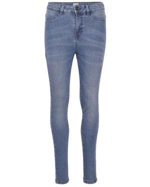 Saint Tropez Jeans ,Blauw ,Denim Lichtblauwe Denim Skinny-Fit Jeans