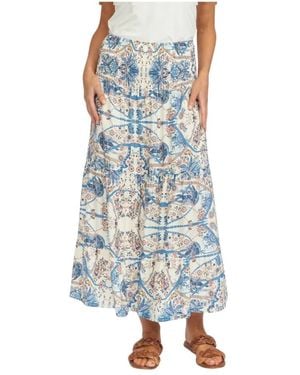 2-Biz Maxi Skirts - Azul