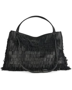 Plinio Visona' Nappa Tote Bag - Zwart