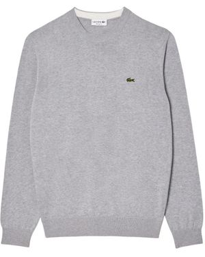 Lacoste Round-Neck Knitwear - Gris