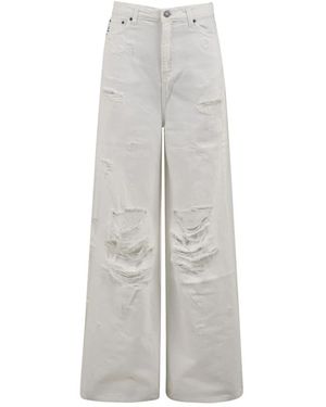 Aniye By Broeken ,Wit ,Katoen Chloe Straight Jeans - Grijs