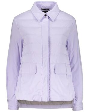 Moorer Jassen ,Paars ,Polyester Klassieke Donsjas Met Trekkoord Taille