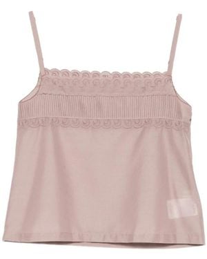 Low Classic Sleeveless Tops - Rose
