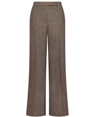 Seventy Wide Trousers - Marrón