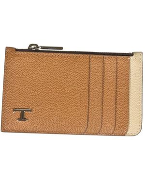 Tod's Kartenetui Aus Leder - Natur
