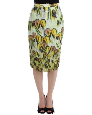 Lanre Da Silva Midi Skirts - Verde