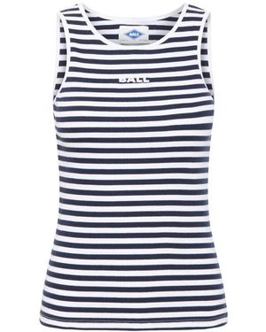 Ball Gestreiftes Tanktop Skycaptain Blanc - Blau