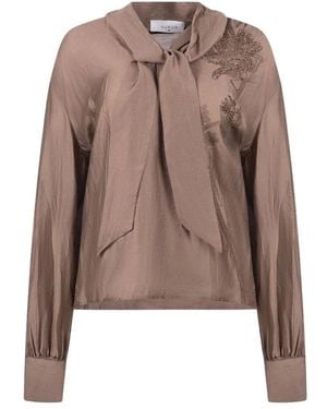 Nukus Angie Blouse Tie - Bruin