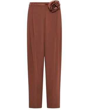 Marella Tapered Trousers - Marron