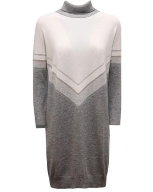 D.exterior Knitted Dresses - Grey