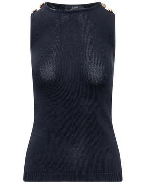 The Seafarer Sleeveless Tops - Azul