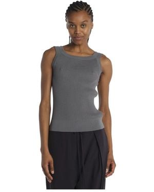 LE17SEPTEMBRE Sleeveless Tops - Black