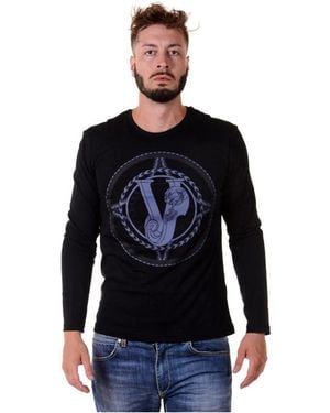 Versace Jeans Couture Long Sleeve Tops - Blue