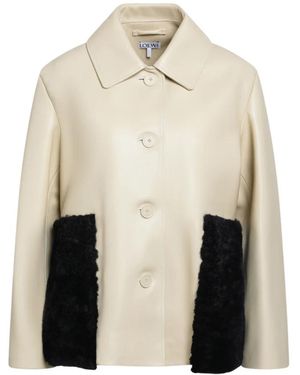 Loewe Leather Jackets - Natural