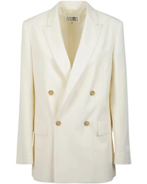 MM6 by Maison Margiela Blazers - White