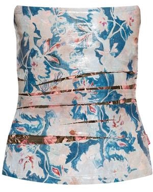 DIESEL Sleeveless Tops - Azul
