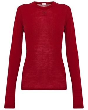 Versace Round-Neck Knitwear - Rosso