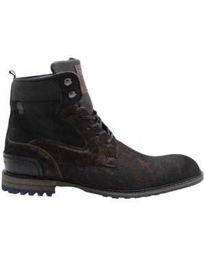 Floris Van Bommel Lace-Up Boots - Black