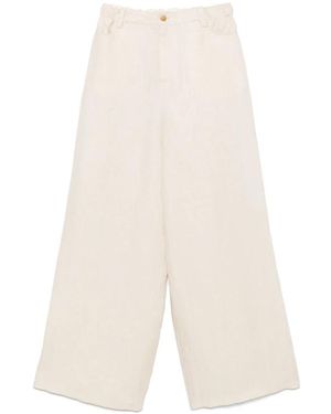 Alysi Wide Trousers - Blanco