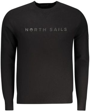 North Sails Truien & Vesten ,Zwart ,Polyester Viscosa Maglia