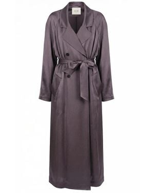 Alysi Trench Coats - Purple