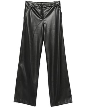 Ermanno Scervino Leather Trousers - Grigio
