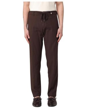Myths Slim-Fit Trousers - Brown