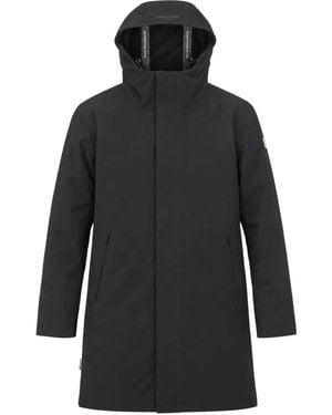 Aquascutum Jassen ,Zwart ,Polyester Therma-S Long Parka