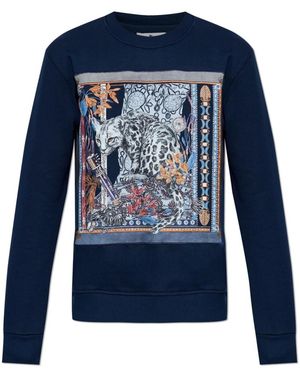 Etro Bedrucktes Sweatshirt - Blau