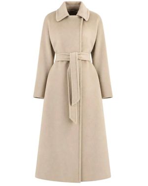 Max Mara Belted Coats - Neutro