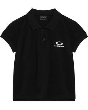 Balenciaga Polo Shirts - Black