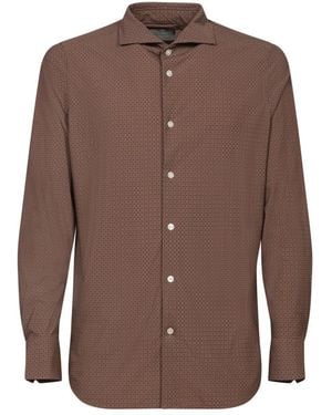Dell'Oglio Casual Shirts - Brown
