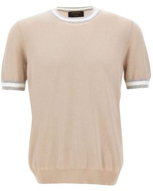 Gran Sasso Round-Neck Knitwear - Natural