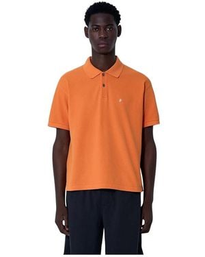 Stussy Klassisches Logo Polo Shirt Baumwolle Piquet - Orange