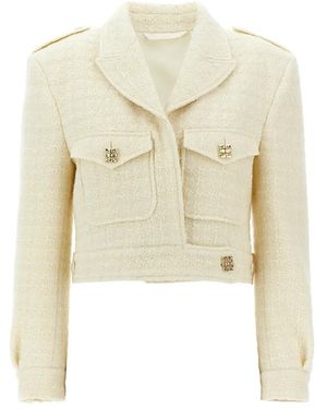 Givenchy Tweed Cropped Jasje - Naturel