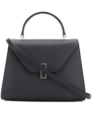 Valextra Bolso De Cuero Mediano En Oro Claro, Mujer, Talla - Negro