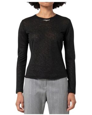 Fracomina Round-Neck Knitwear - Black