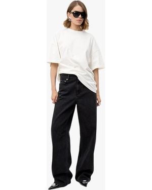 Nanushka Wide Jeans - Negro