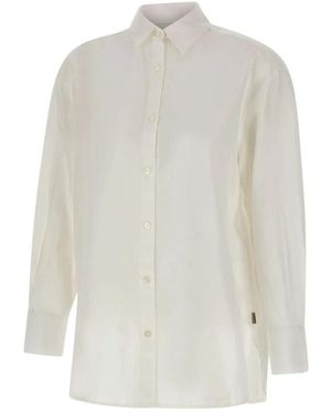 Woolrich Overhemden ,Wit ,Katoen Boyfriend Shirt