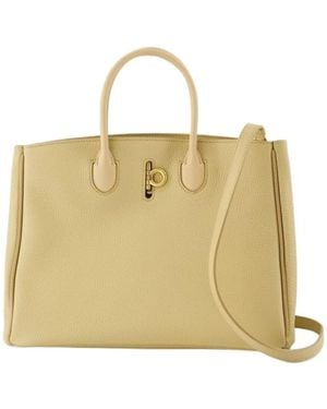 Burberry Rocking Horse Shopper Tas - Naturel