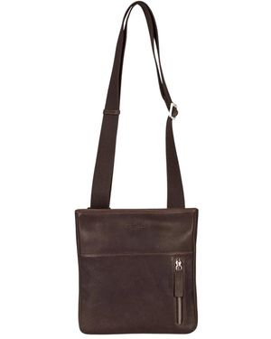 Howard London Cross Body Messenger - Brown