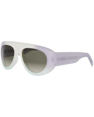 Celine Triomphe Stamp Zonnebril - Wit
