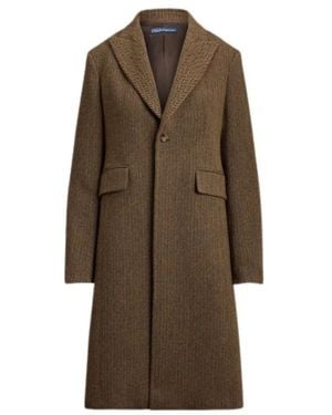 Polo Ralph Lauren Single-Breasted Coats - Marrone