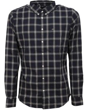 Sun 68 Casual Shirts - Black