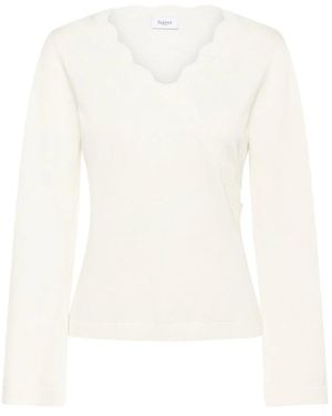 Saint Tropez Truien & Vesten ,Wit ,Madlena Sz Pullover