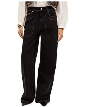 Ba&sh Wide Jeans - Noir