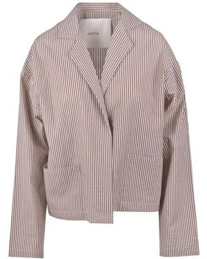 Jucca Seersucker Blazer - Grau