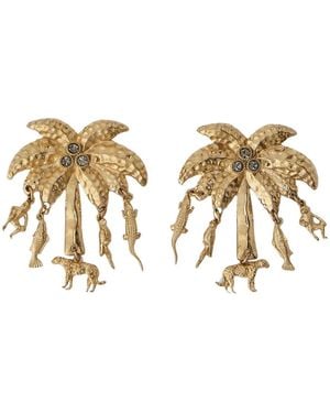 Jacquemus Les Boucles Palmier Ohrringe - Mettallic