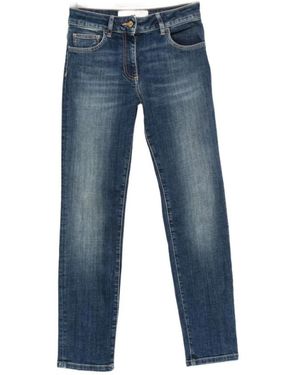 Elisabetta Franchi Straight Fit Jeans - Blue